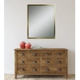 thumbnail image 3 of Hometrends Ultima Brush Wall Mirror, Rectangular Mirror, 16.50x19.50in, Brushed Gold, 3 of 5