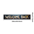 thumbnail image 3 of 3D Style Welcome Back Banner Party Background Decorations for Reunion Events Celebration Photo Shoots Festival Openings, 3 of 4