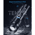 thumbnail image 5 of Lámpara Táctica Led 4000lm Usb Recargable 8000mah Teker T50 Negra, 5 of 5