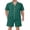 Green, variant on Couple Matching Pajamas Sets Men Short Sleeve Button Up Pjs Sleepwear 2 Piece Lounge Set