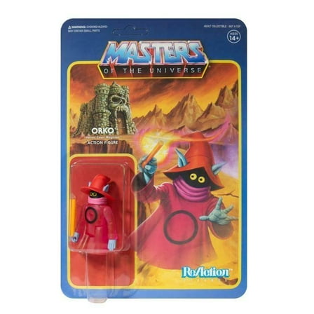TDS Presents - Super7 ReAction Figures - 3.75' inch - 2019 - MOTU - CLEAR VARIANT - Orko