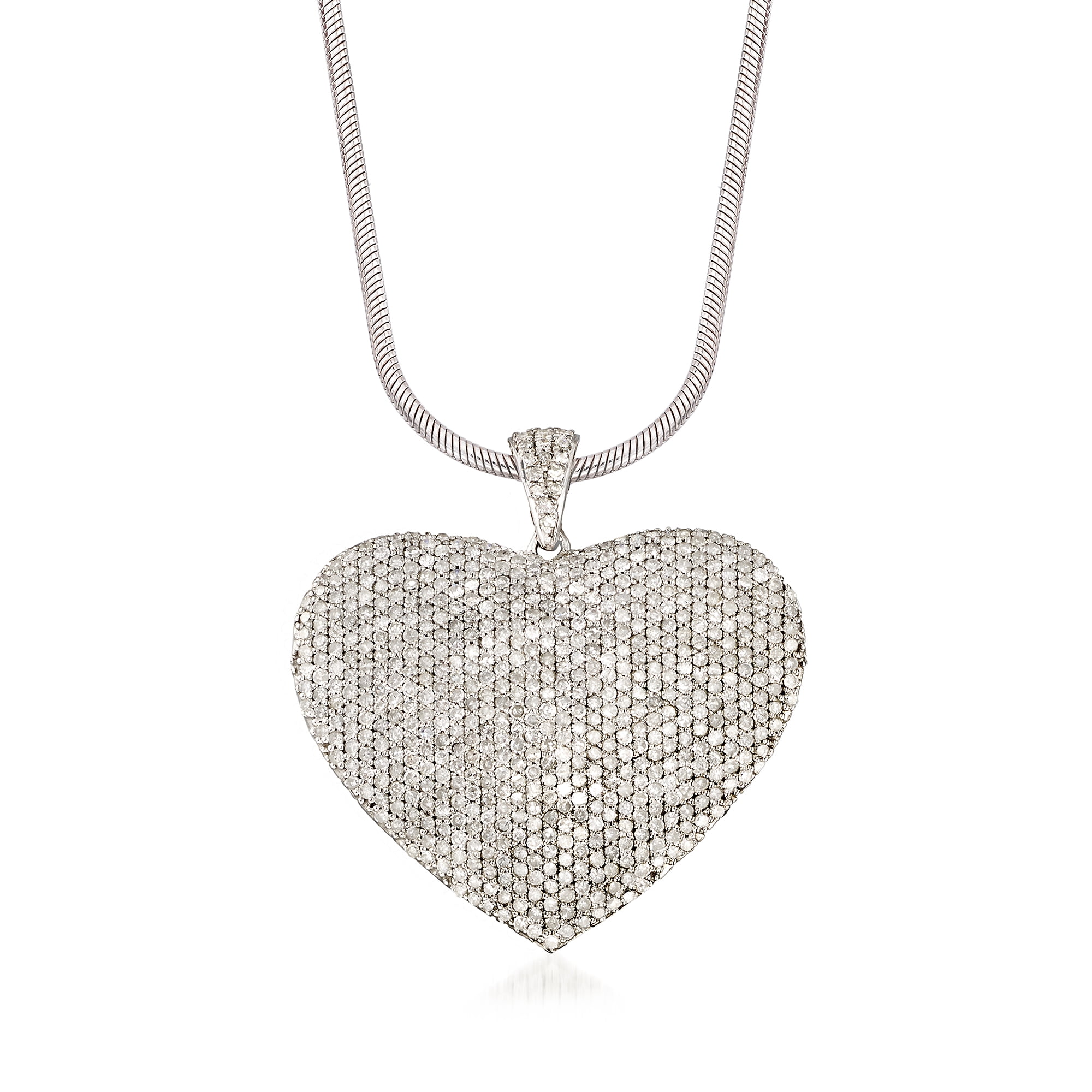 heartbeat necklace silver