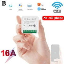 16A MINI Wifi Smart Switch Timer Wireless Switches w/ Tuya Alexa Home New H5L0