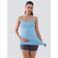thumbnail image 5 of ANFERRY Maternity Tank Tops for Women Seamless Side Ruched Camisoles with Built in Bra Scoop Neck Y Back Pregnancy Basic Shirt, 5 of 10