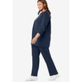 thumbnail image 3 of Woman Within Plus Size Petite Fleece Sweatshirt Set, 3 of 5