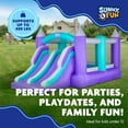 thumbnail image 5 of Sunny & Fun Bounce House, Nylon Bouncy House for Kids Outdoor with Toddler Slide, 5 of 9