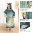 thumbnail image 3 of FORMRS Wearable Blanket Hoodie with Sleeves for Kids Cozy Flannel Sweatshirt, Night Forest Scene, 3 of 7