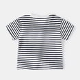 thumbnail image 6 of Ccpelsie Boys Short Sleeve Raglan T-Shirts Kids Basic Color-Block Tops Crewneck Tees(Navy,9-10 Years), 6 of 7