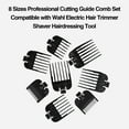 thumbnail image 3 of 8 Sizes Professional Cutting Guide Comb Set Limit Comb Set Replacement for Wahl Electric Hair, 3 of 8