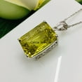 thumbnail image 4 of Solid 925 Sterling Silver Necklace For Women, Genuine Prong Lemon Quartz Yellow Gemstone Unique Handcrafted Necklace For Her, 4 of 5