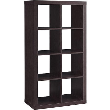 Better Homes Gardens Square 4 Cube Organizer Espresso Walmart