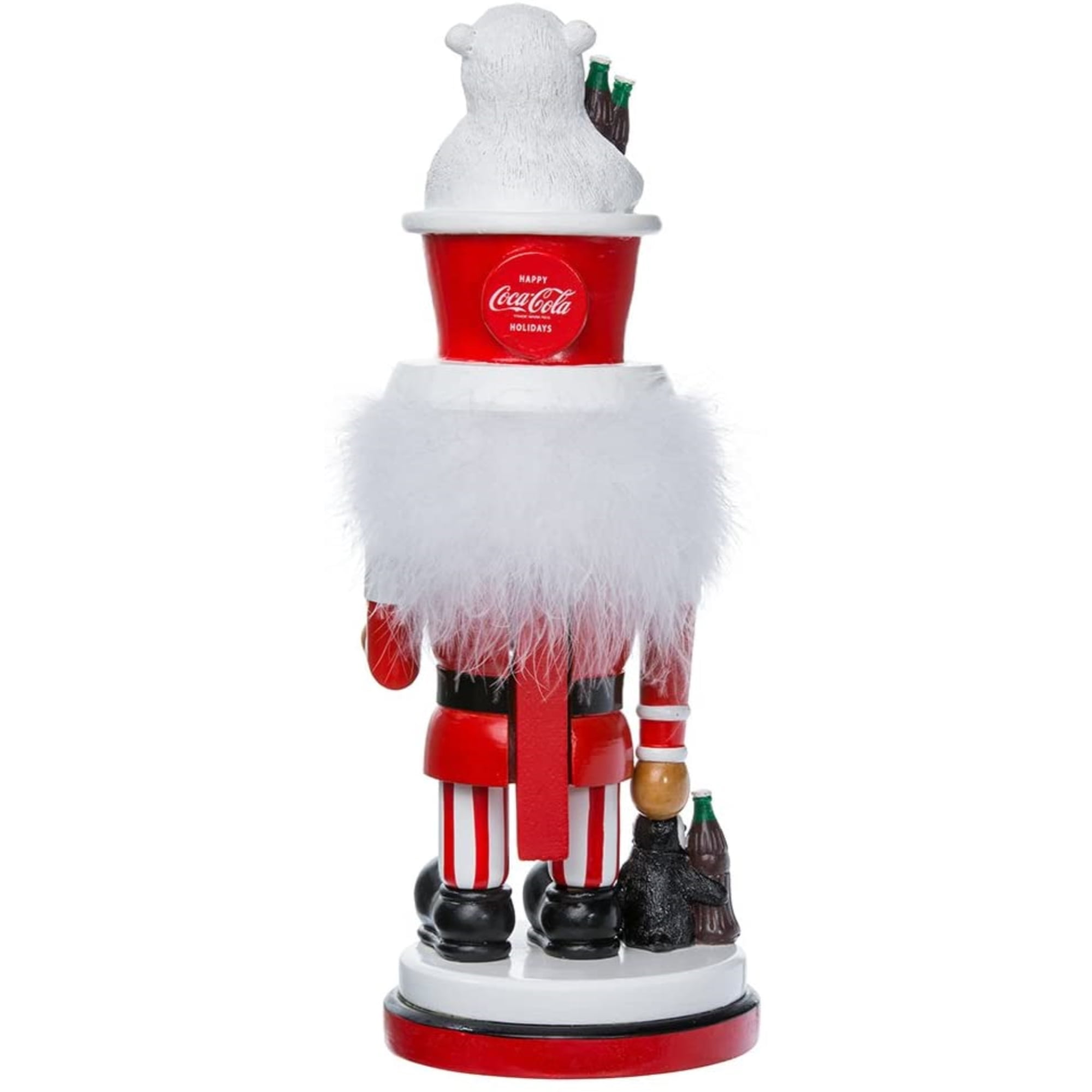 Kurt Adler 15-Inch Coca-Cola Hollywood Nutcracker – Polar Bear Hat & Penguin (Festive Holiday Decor)