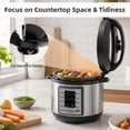 thumbnail image 5 of SHOUFTW 3 Quart Electric Pressure Cooker, 9-in-1 Multi Cooker with Slow Cook, Rice, Steam & Sauté, Silver, 5 of 8