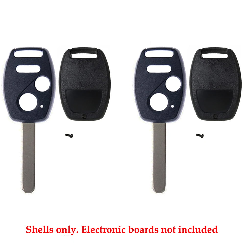 New 2+1 Buttons Uncut Blade Shell Case Key FOB Case for Honda No Chip Holder 