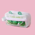 thumbnail image 1 of Recién llegado, estuche para lápices Kawaii Frog Pin, bolsa de lona de gran capacidad, bolsas de almacenamiento de escritorio, estuche para lápices para niños, papelería escolar hola suerte  unisex, 1 of 2