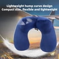 thumbnail image 3 of Travel Neck Pillow, Versatile Soft 360 Support Scarf, Chin & Neck Support Neck Pillow, Machine Washable, Airplanes Travel Essentials for Office, Cars Breaks Sleeping（Blue）, 3 of 7