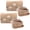 2-pack Beige, variant on BlueHills Premium Soft Travel Blanket Pillow Airplane Mini - Teal Blue