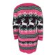 thumbnail image 5 of Vestido de suéter largo de manga larga con cuello redondo y diseño de alce navideño para mujer Fridja  nbo1604, 5 of 7