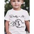 thumbnail image 1 of Fun "Dad And Me" Birthday Gift T-Shirts for Kids -8, Suitable for Boys And Girls, Featuring Summer Letter Prints And Comfortable Short Sleeves., 1 of 6