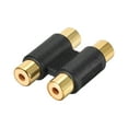 thumbnail image 1 of Unique Bargains RCA 2 Female to 2 Female Connector Stereo Audio Video Cable Adapter 1pcs, 1 of 1