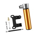 thumbnail image 1 of Minibomba de bicicleta de 120 PSI para inflar neumáticos de fútbol, ​​baloncesto y voleibol. Fácil de usar. Oro y soporte, 1 of 8