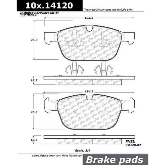 Centric Parts - Ceramic Pads