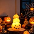thumbnail image 4 of Halloween Decorations Savings, Tarmeek Halloween Pumpkin LED Candle Flameless Candle Orange Plastic Glow-in-the-Dark Spooky Light Party Decor for Home Tabletop Standard Size Pumpkin Themed, 4 of 6