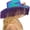 Purple, variant on Bride Hat Hat Bridal Fedora Hat Bachelorette Party Hat Bridal Party hat Cowgirl Hat