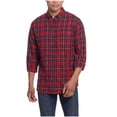 thumbnail image 1 of Weatherproof Mens Flannel Button Up Shirt, Red, Small, 1 of 1