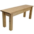 thumbnail image 5 of RANCH COLLECTION FARMHOUSE BENCH: GOLDEN OAK-60, 5 of 5