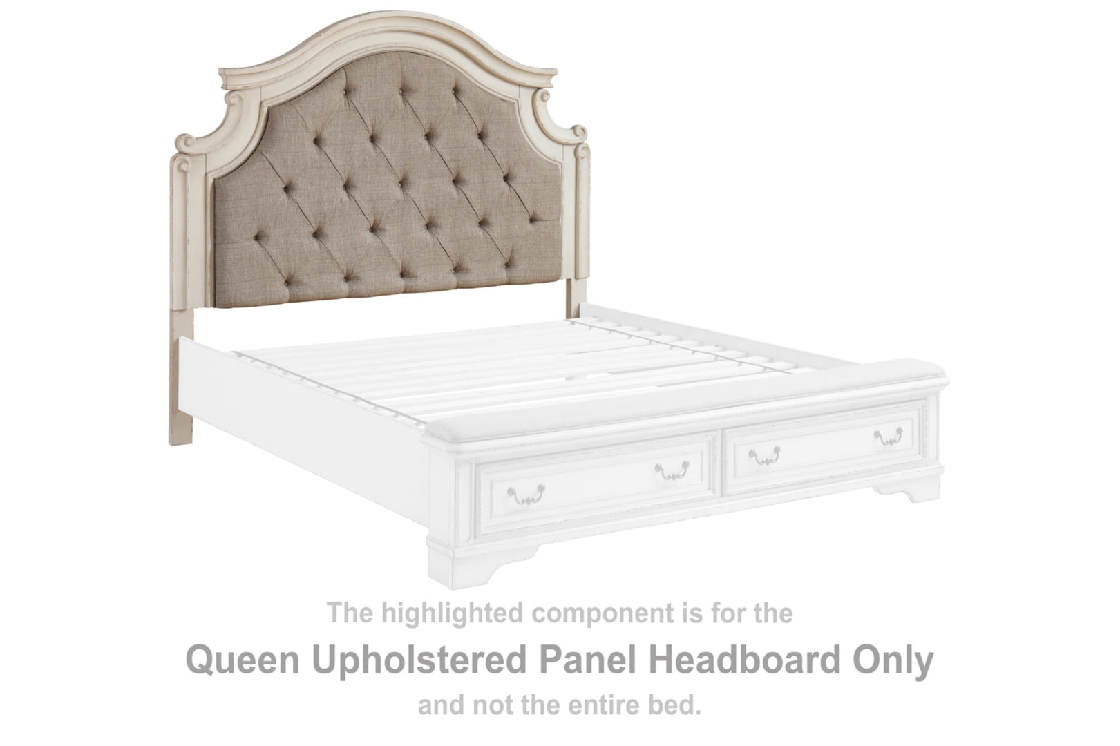 Realyn Queen Upholstered Panel Headboard