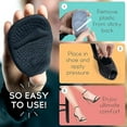 thumbnail image 4 of Metatarsal Pads Women | Heel Inserts | All Day Pain Relief And Comfort Shoe Inserts(4Pcs) - black, 4 of 6