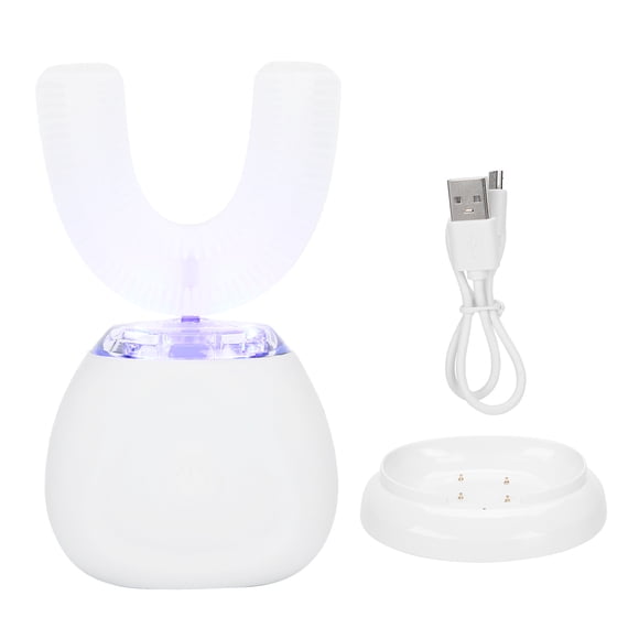 Cepillo de dientes con forma, cepillo de dientes inteligente en forma de U, cepillo de dientes eléctrico ultrasónico, herramienta de cuidado bucal construida para durar