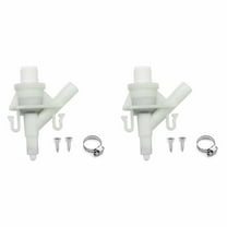 imUfer 385311641 Plastic Water Valve Kit White For RV Toilet Water Valve Dometic 300 310 320 Series