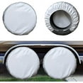 thumbnail image 1 of 4 Pack Waterproof Tire Cover Spare Tire Wheel Rv Trailer Camper Anticorrosion Tire Protector, 1 of 4