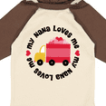 thumbnail image 4 of Inktastic My Nana Loves Me Valentine Boys or Girls Long Sleeve Baby Bodysuit, 4 of 5