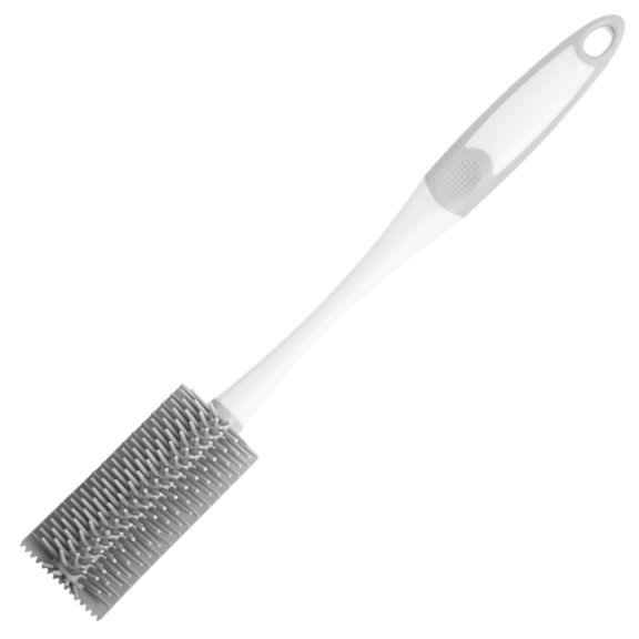 Pedty Kitchen Scrub Brush for Cleaning Dishes Pots Pan Sink and Bathroom with Comfortable Long Handle