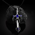 thumbnail image 5 of Tilga Gothic Dragon Sword Cross Pendant Necklace - Punk Zircon Dragon Pendant - Vintage Wrapped Sword - Dark Gothic Jewelry for Men & Women, 5 of 6