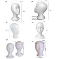 thumbnail image 3 of Glasses Display Stand Female Head Model Hairpieces Stand Holder Foam Wig Head Styrofoam Mannequin Head Foam Mannequin Head Model 8, 3 of 8