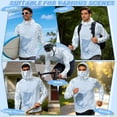 thumbnail image 5 of SEANATIVE Men's Fishing Shirt UV Protection Long Sleeve Fishing Hoodie Breathable Hooded Casual Top Athletic Wear for Outdoor Camping Running, 3XL, Blue Marlin Fish Camo, 5 of 7