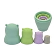 thumbnail image 1 of 4 Uds apimiento y anidación de mordedores de silicona suave de grado alimenticio maniquíes de dentición sensorial juguetes Estilo A CUTICAT  juego de apilamiento montessori, 1 of 3