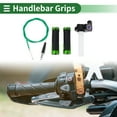 thumbnail image 2 of Unique Bargains 7/8" 22mm 15/16" 24mm Motorcycle Hand Grips Cover Kit Non Slip Aluminum Alloy Rubber Handlebar Cover for Motorcycle Scooter Bicycle ATV Green 1 Set, 2 of 7