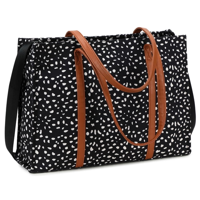 Bolsa tote para laptop BTOOP para mujeres trabajo 15.6 pulgadas de lona