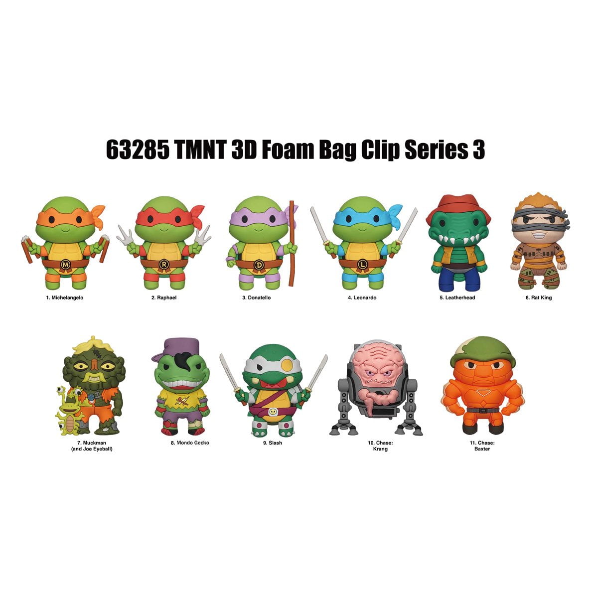 Monogram Retro Teenage Mutant Ninja Turtles Series 3 3D Foam Bag