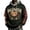 Dark Green, variant on Halloween Men's Loose Fit Hoodie Sweatshirt - Pocket and Drawstring Pullover Top for Men, with Halloween Print, Great Sweatshirt and Top