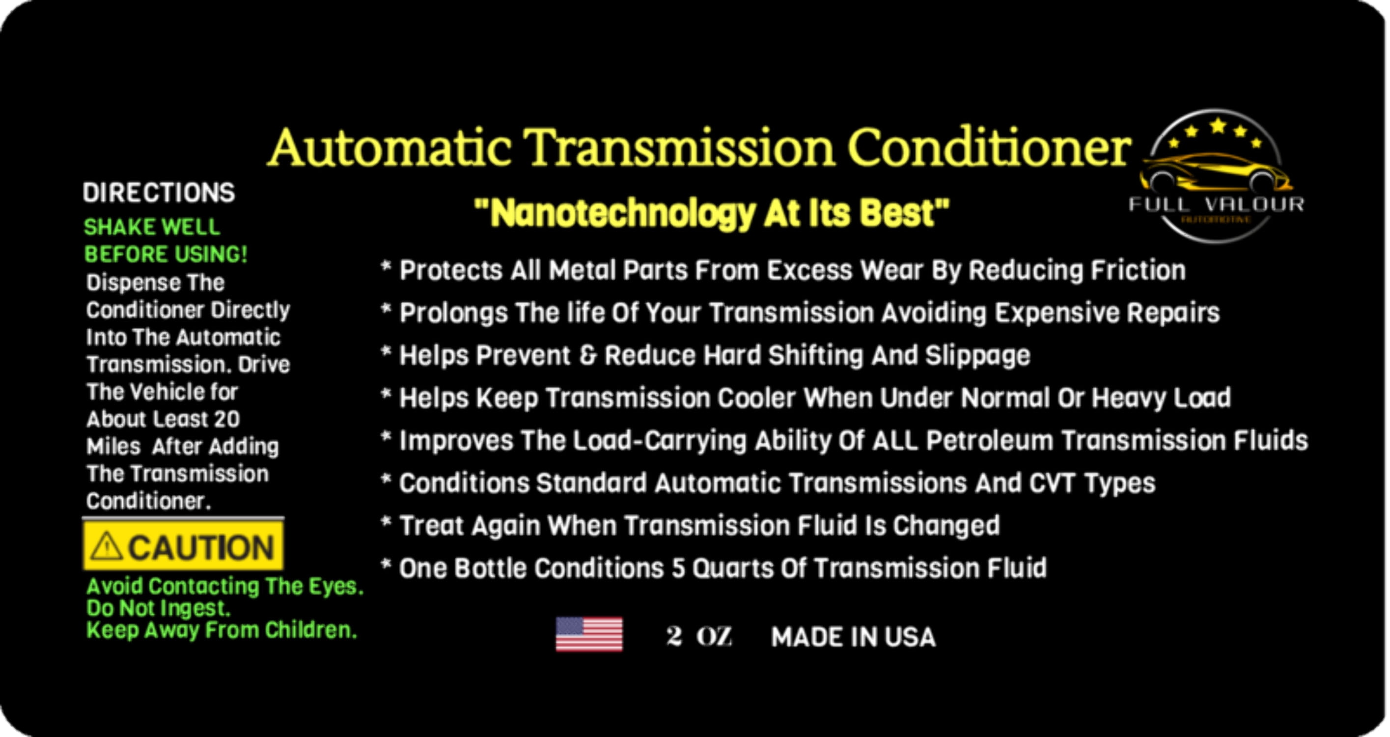 Automatic Transmission Conditioner (2 OZ)Automatic Transmission Fluid Conditioner