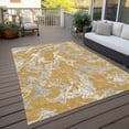 thumbnail image 6 of Addison Rugs Chantille Indoor/Outdoor Transitional Abstract Gold Washable Rectangle Rug, 3' x 5', 6 of 6