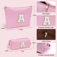 thumbnail image 3 of YOOLIFE Mothers Day Gifts for Mom - Initial Cute Pink Makeup Bag Pouch Gifts for Niece Sister Friend Female Her Mom | Birthday Gifts for Women Daughter Gifts | Cosmetic Travel Bag Weekend Bag B, 3 of 8