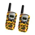 thumbnail image 1 of 2x Talkies pantalla LCD Vox 3 km Alcance linterna 3 a 12 años juegos familiares al aire libre Amarillo Baoblaze Walkie-talkie para niños, 1 of 8