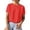 Red, variant on NinXxx Women's Knit Short Sleeve Crewneck Yarn Textured Everyday Tee Red L